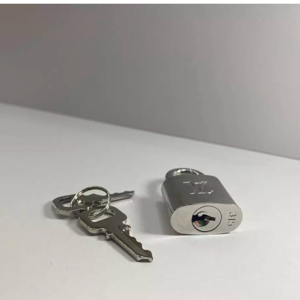 Louis Vuitton Silver Padlock and 2 Keys with COA - Picture 3 of 7